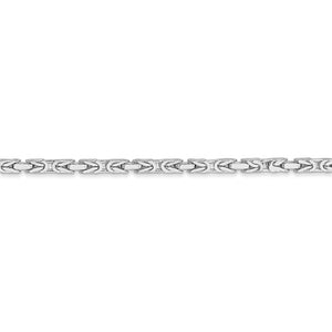 14K Gold/Sterling Silver Byzantine Chain