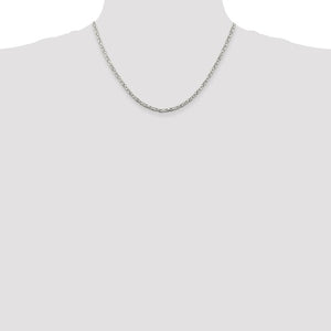 14K Gold/Sterling Silver Byzantine Chain