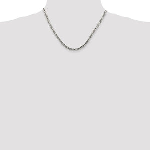 14K Gold/Sterling Silver Byzantine Chain