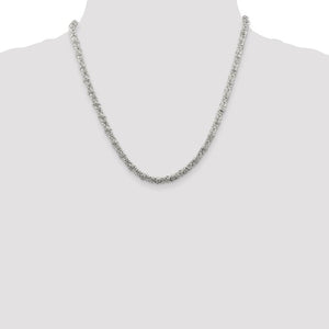 14K Gold/Sterling Silver Byzantine Chain