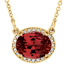 14K .05 CTW Diamond 16.5" Necklace